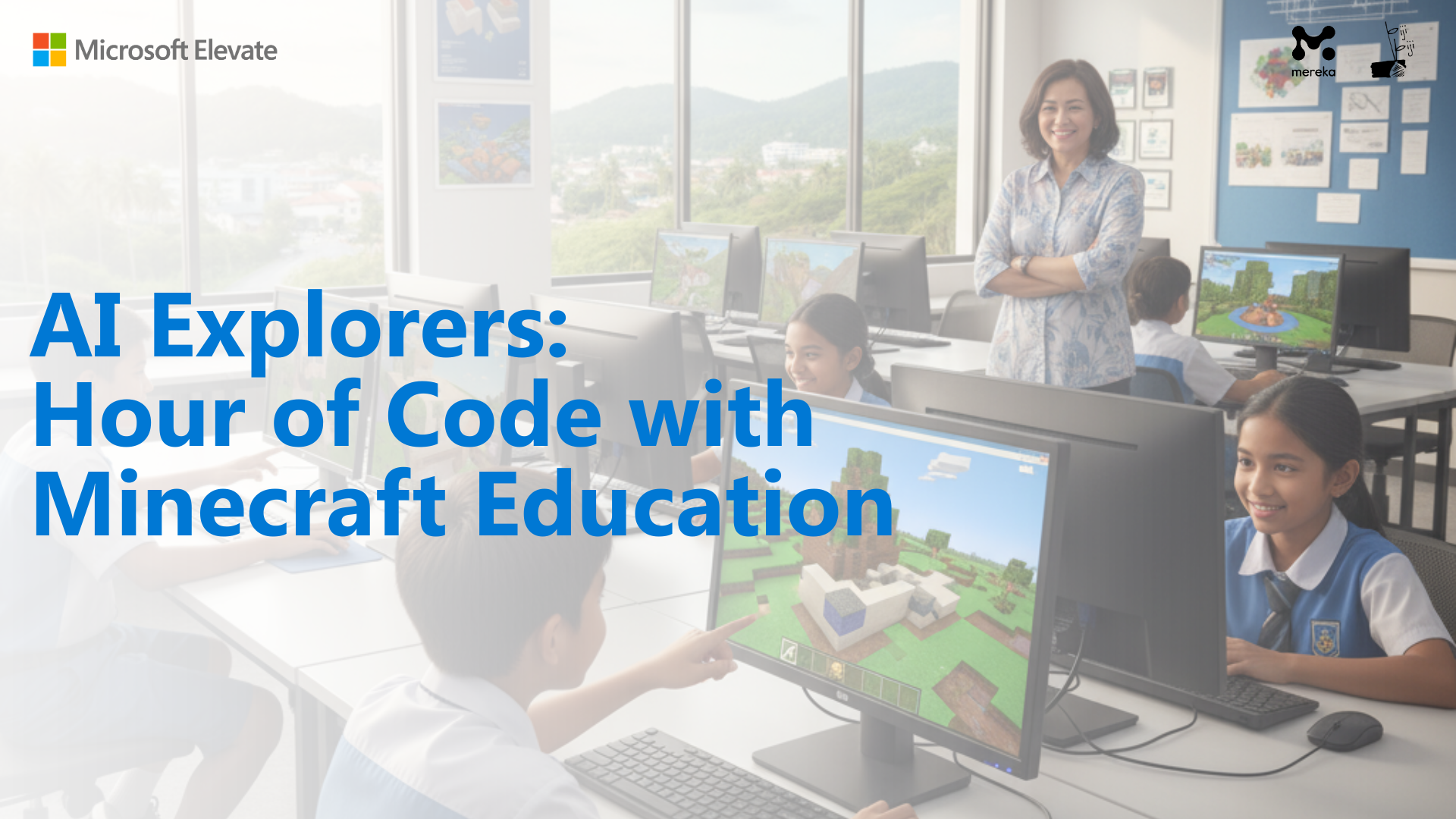AI Explorers: Hour of Code with Minecraft Education